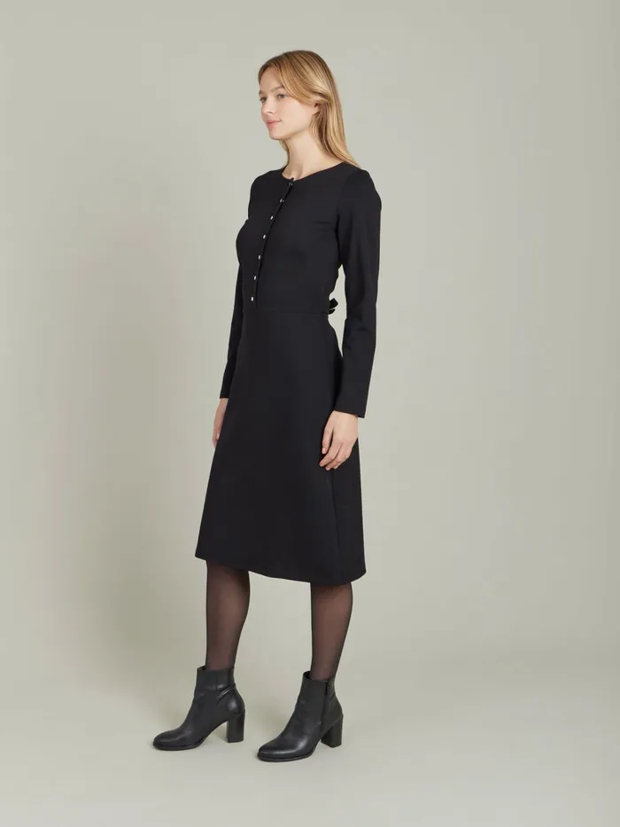 Women Agns B Dresses Black Milano Viscose Sofie Dress