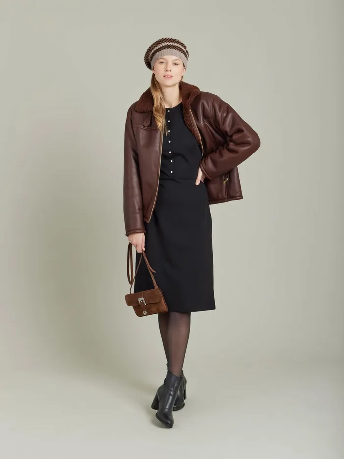 Women Agns B Dresses Black Milano Viscose Sofie Dress