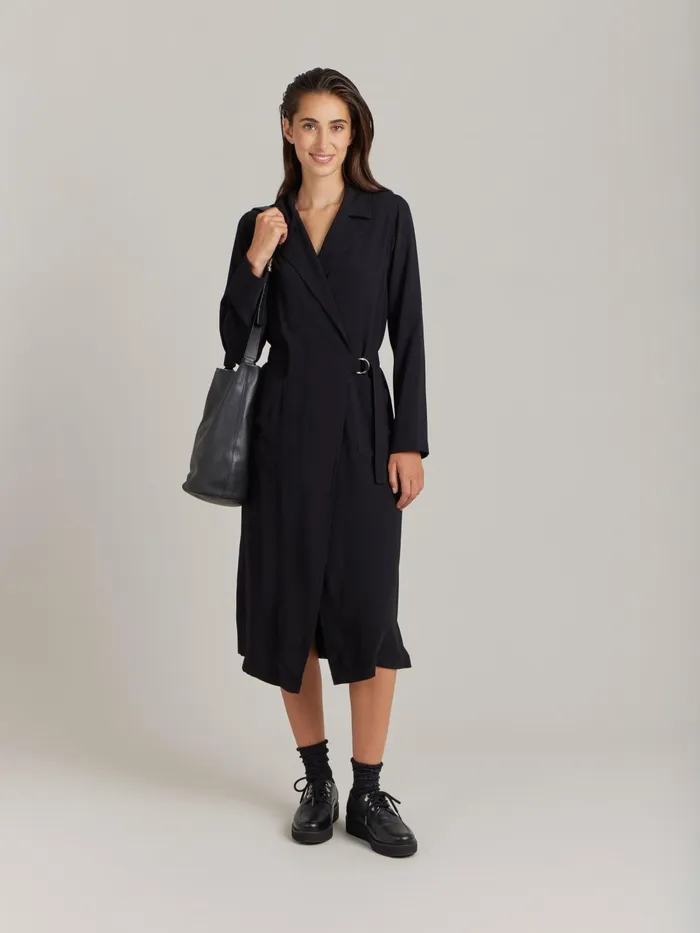 Women Agns B Dresses Black Polyester Dress