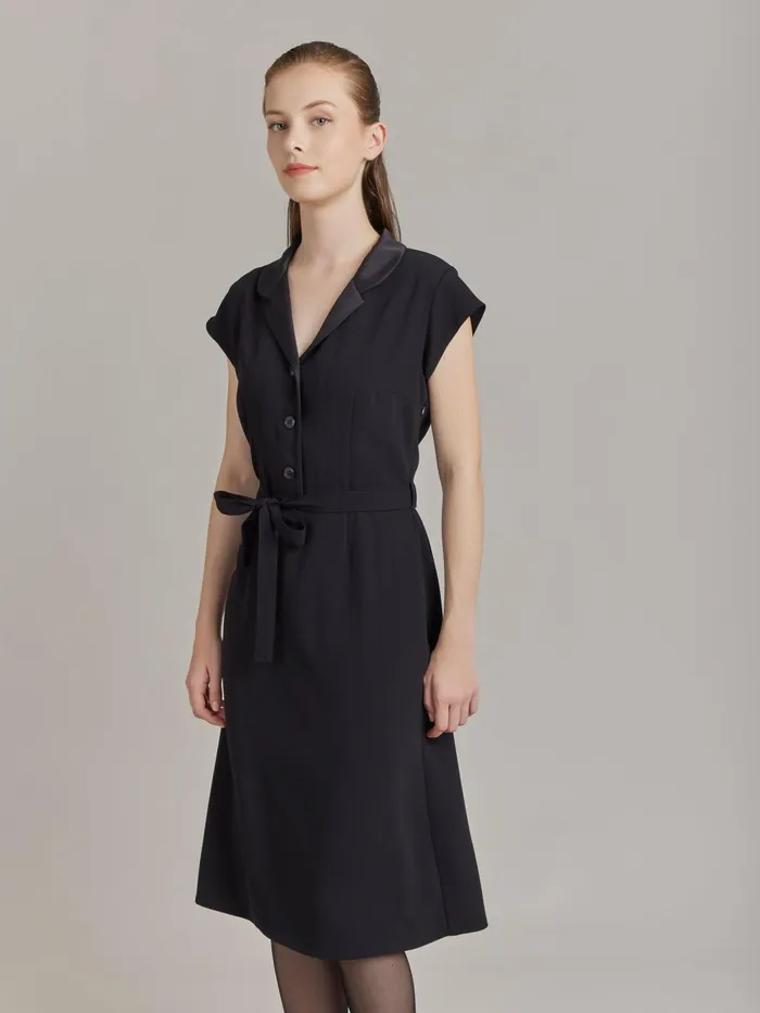 Women Agns B Dresses Black Polyester Franny Dress