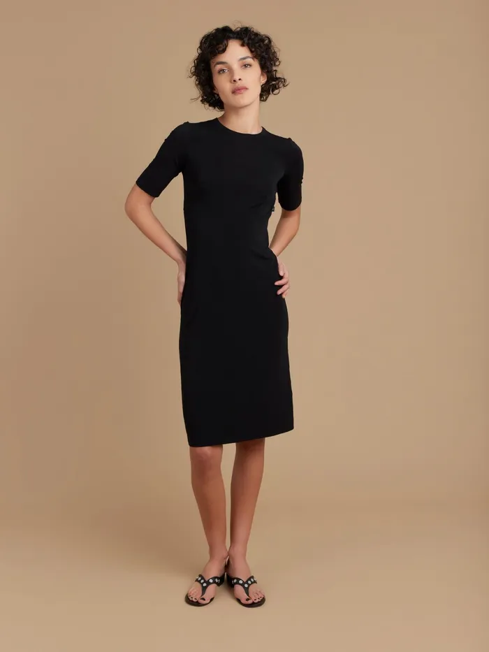 Women Agns B Dresses Black Viscose New Oriane Dress