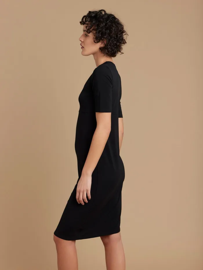 Women Agns B Dresses Black Viscose New Oriane Dress
