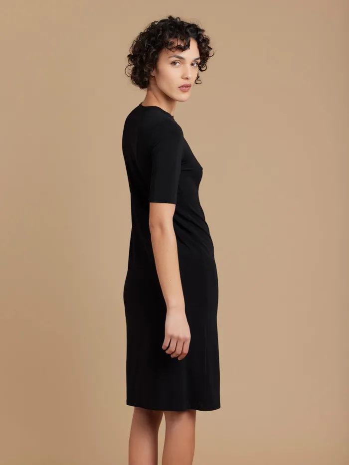 Women Agns B Dresses Black Viscose New Oriane Dress