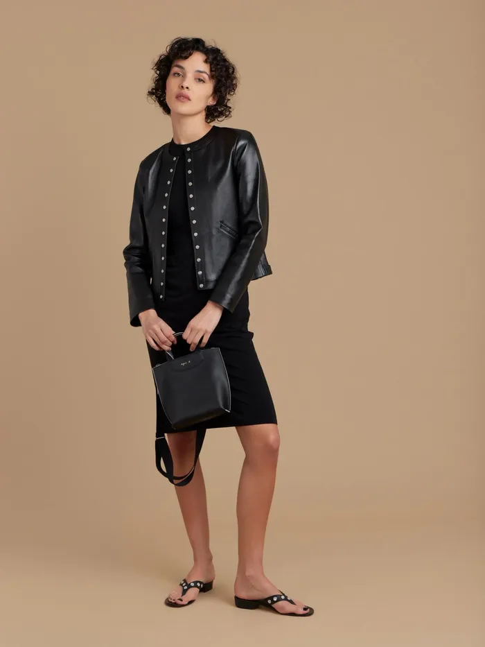 Women Agns B Dresses Black Viscose New Oriane Dress