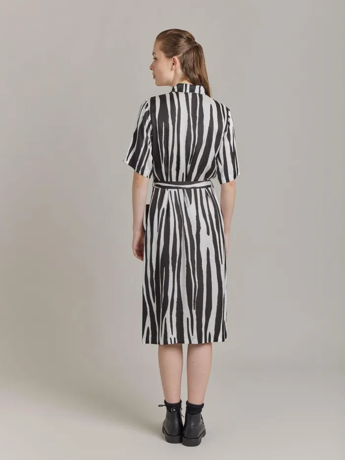 Women Agns B Dresses Black Viscose Print BB Dress