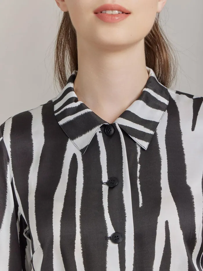 Women Agns B Dresses Black Viscose Print BB Dress