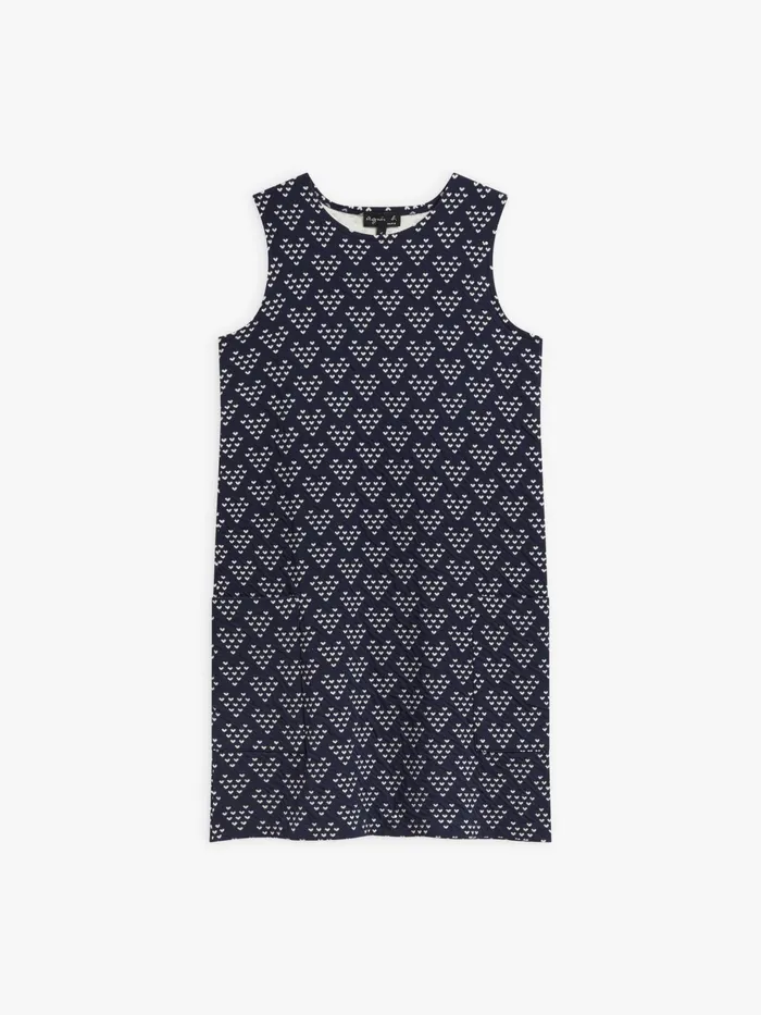 Women Agns B Dresses Blue Cotton Jersey Jacquard Maylis Dress