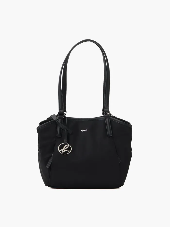 Women Agns B Handbags Black Nylon Canvas agns B Branded Bag