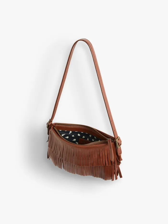 Women Agns B Handbags Brown Leather Carmen Clutch