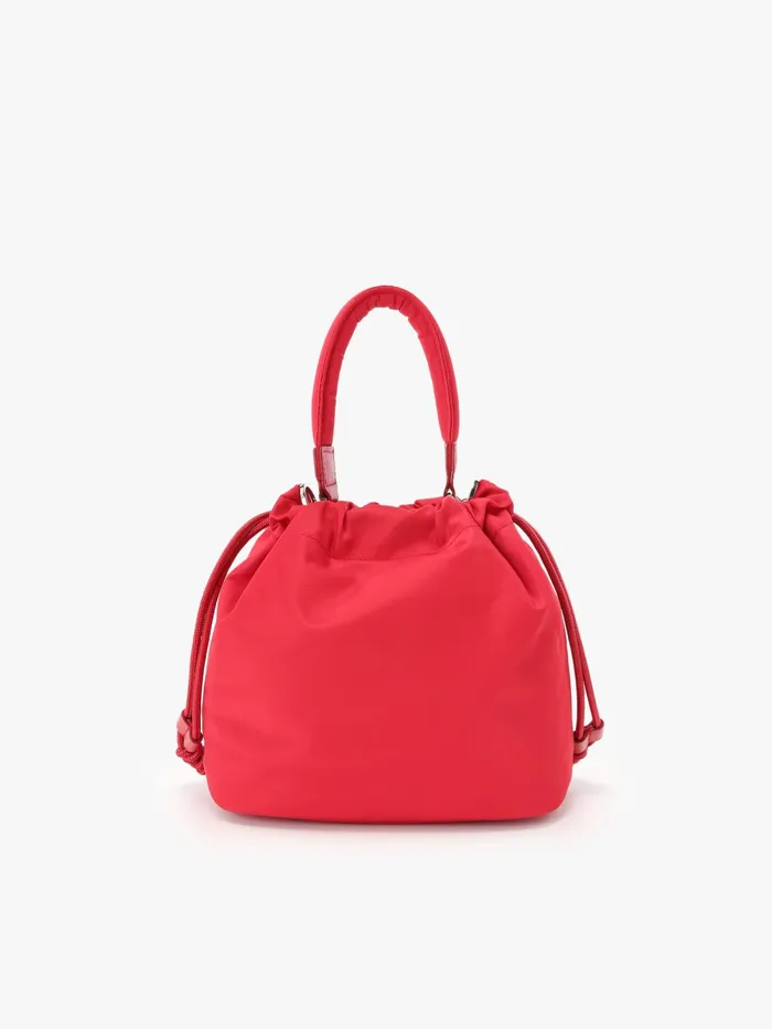 Women Agns B Handbags Red Nylon Drawstring Backpack