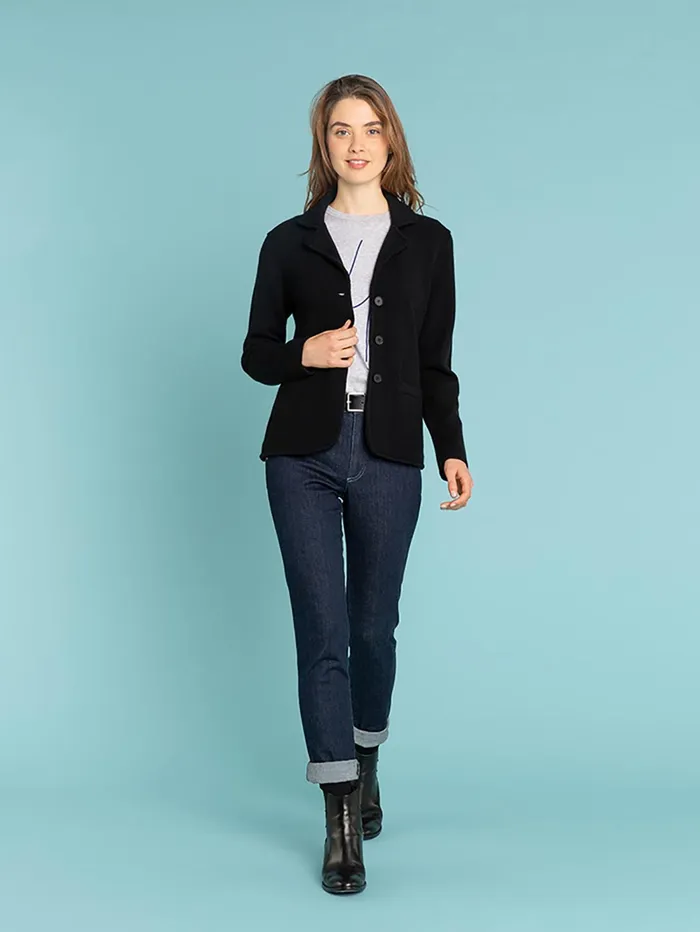 Women Agns B Jackets and Coats Black Cashmere Clifford Jacket