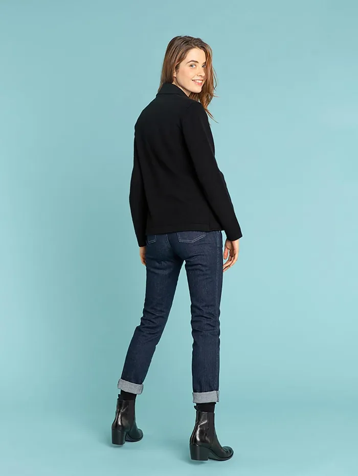 Women Agns B Jackets and Coats Black Cashmere Clifford Jacket