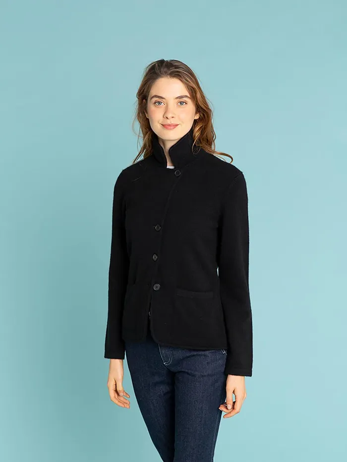 Women Agns B Jackets and Coats Black Cashmere Clifford Jacket