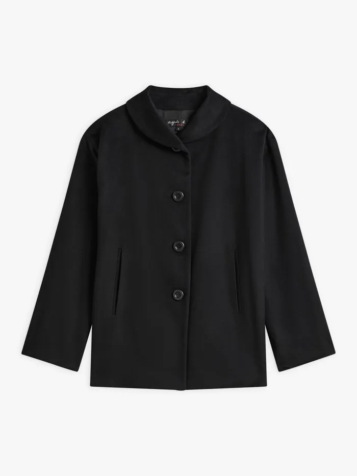 Women Agns B Jackets and Coats Black Cashmere Jacket