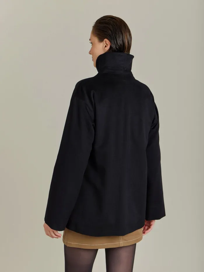 Women Agns B Jackets and Coats Black Cashmere Jacket