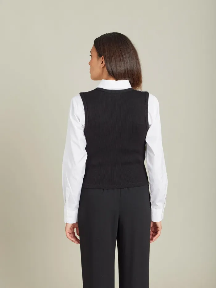 Women Agns B Jackets and Coats Black Jacquard Adrien Cardigan