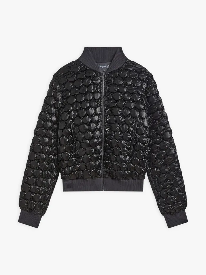 Women Agns B Jackets and Coats Black Polyester Quilted Classe Jacket