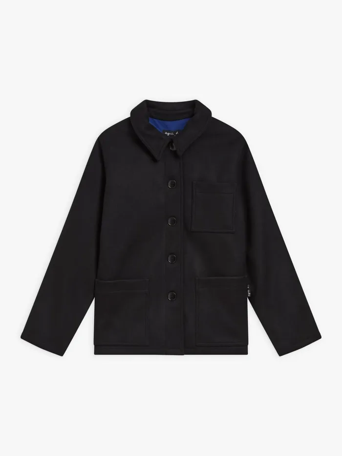 Women Agns B Jackets and Coats Black Wool Ming Jacket