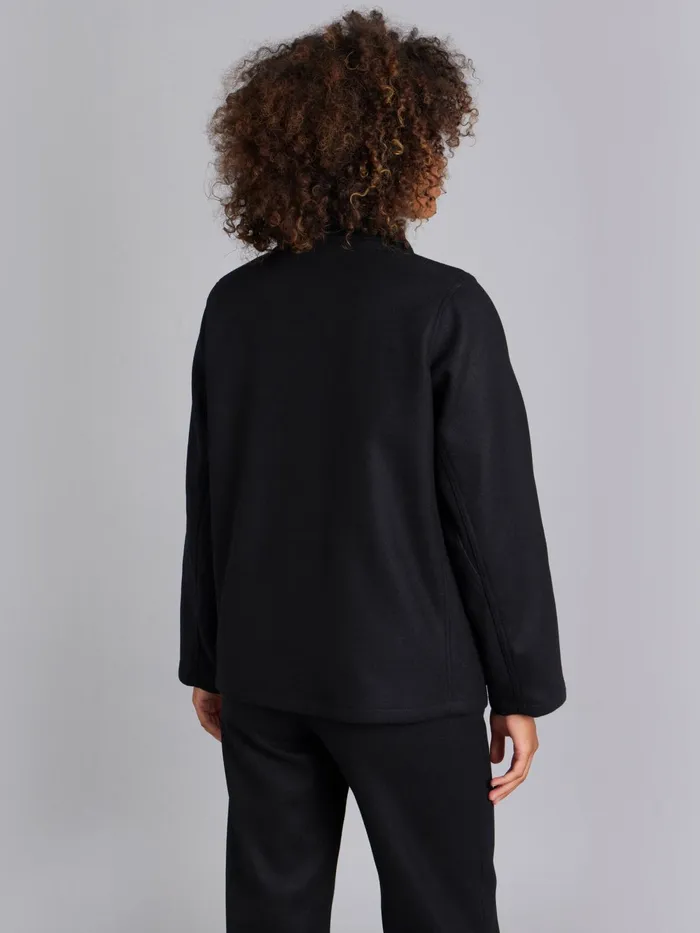 Women Agns B Jackets and Coats Black Wool Ming Jacket
