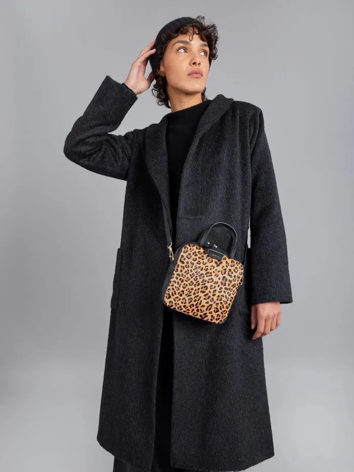 Women Agns B Jackets and Coats Dark Grey Wool And Alpaca Coat