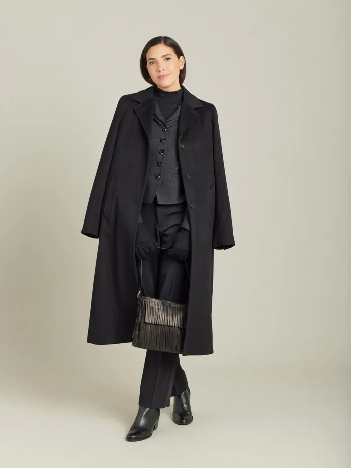 Women Agns B Jackets and Coats Grey Wool Tweed Fitted Jacket