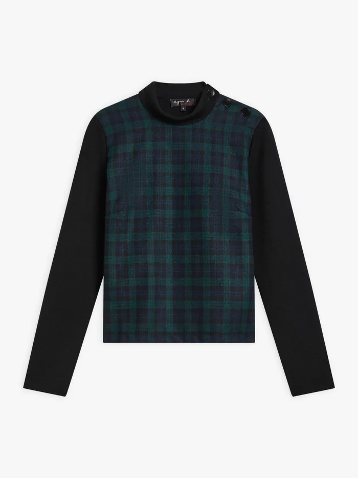Women Agns B Jumpers Black Merino Wool Ribbed Jumper
