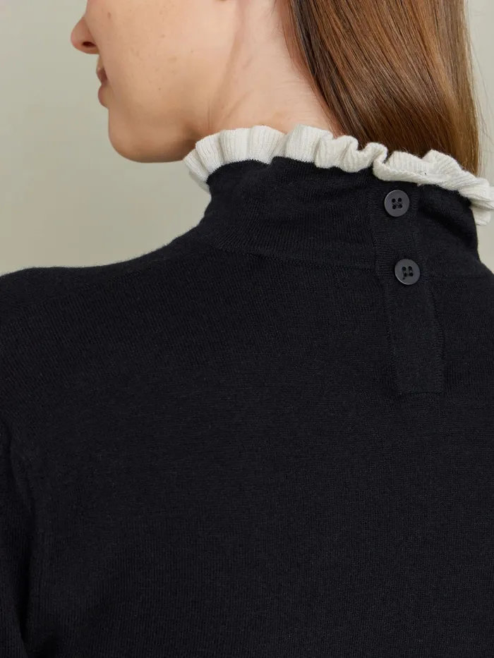 Women Agns B Jumpers Black Wool Jersey Tessy Jumper