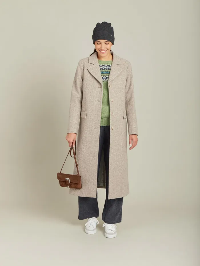 Women Agns B Jumpers Green Wool Jacquard Scotland Jumper