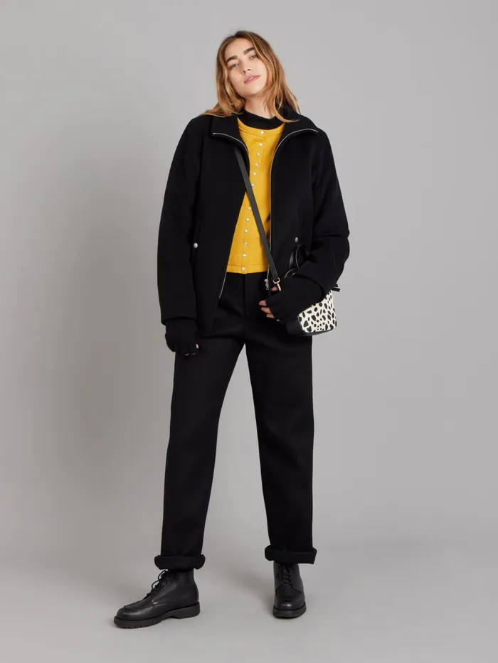 Women Agns B Jumpers Yellow Le Petit Cotton Fleece Cardigan