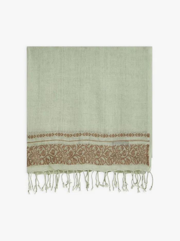 Women Agns B Scarves Blue Wool Roseanne Scarf
