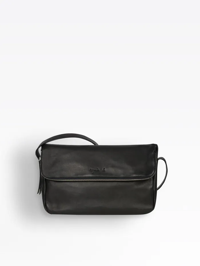 Women Agns B Shoulder Bags Black Leather Amelia Bag