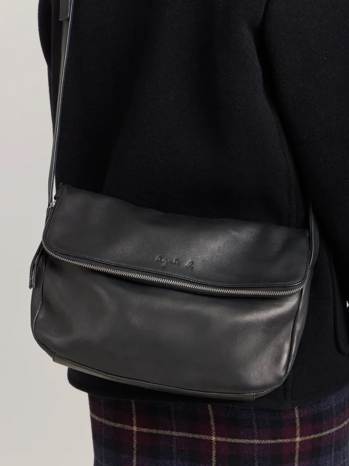Women Agns B Shoulder Bags Black Leather Amelia Bag