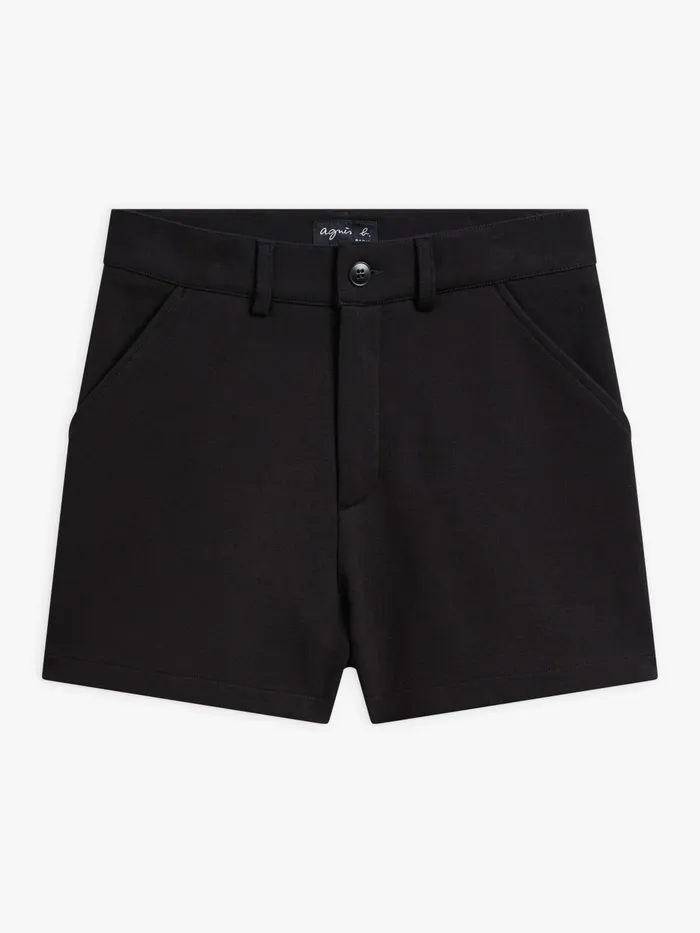 Women Agns B Skirts and Shorts Black Cotton Flora Shorts