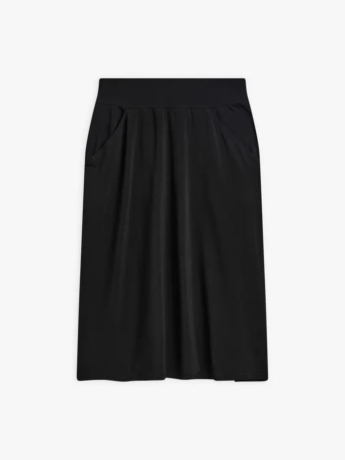 Women Agns B Skirts and Shorts Black Kneelength Flared Lyrique Skirt