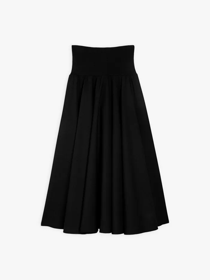 Women Agns B Skirts and Shorts Tabou Black Wool Skirt