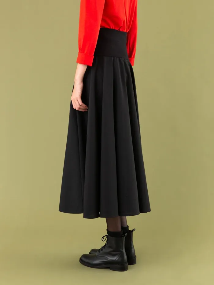 Women Agns B Skirts and Shorts Tabou Black Wool Skirt
