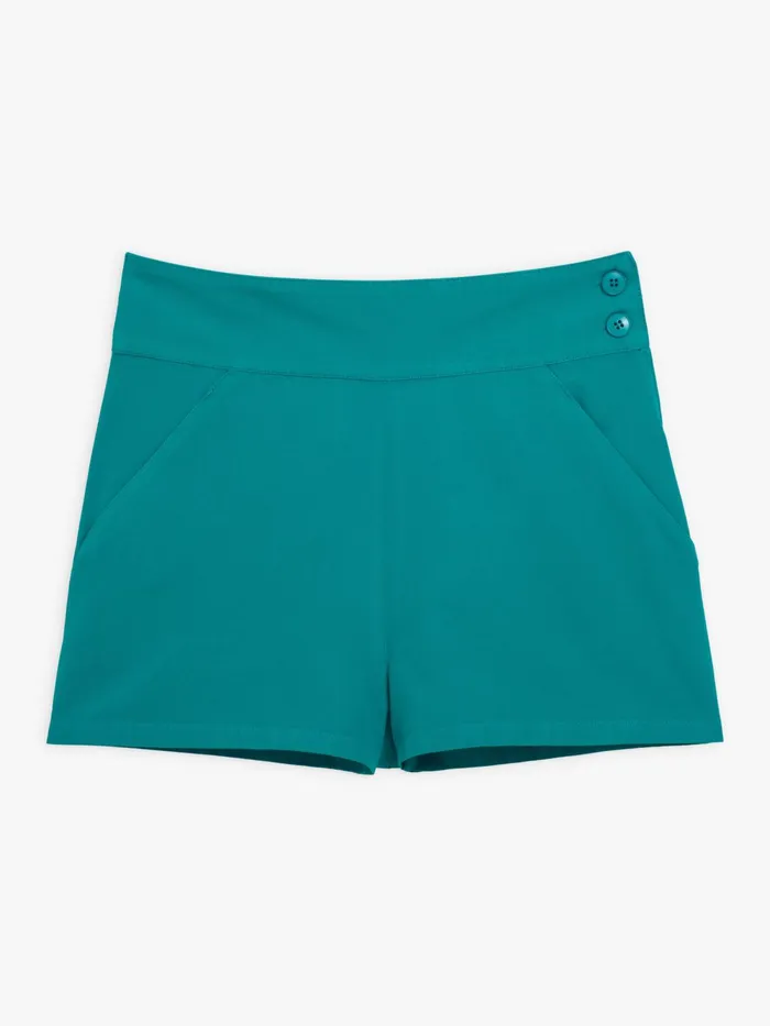 Women Agns B Skirts and Shorts Till Blue Cotton Flore Shorts