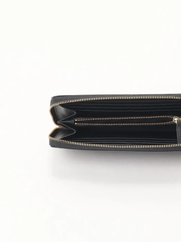 Women Agns B Small Leather Goods Black Leather Wallet 034b034