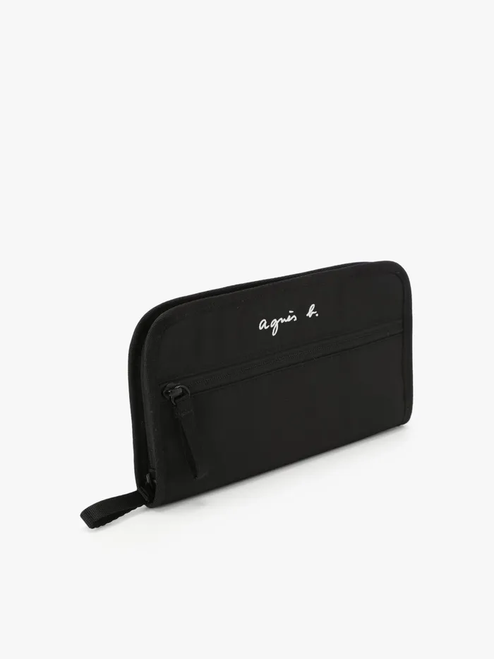 Women Agns B Small Leather Goods Black Nylon Multifunction Pouch
