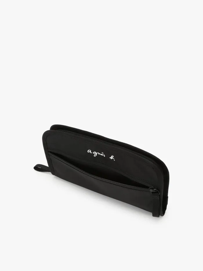 Women Agns B Small Leather Goods Black Nylon Multifunction Pouch