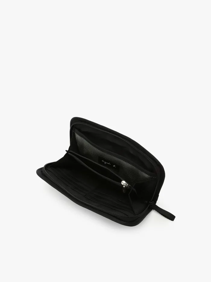 Women Agns B Small Leather Goods Black Nylon Multifunction Pouch