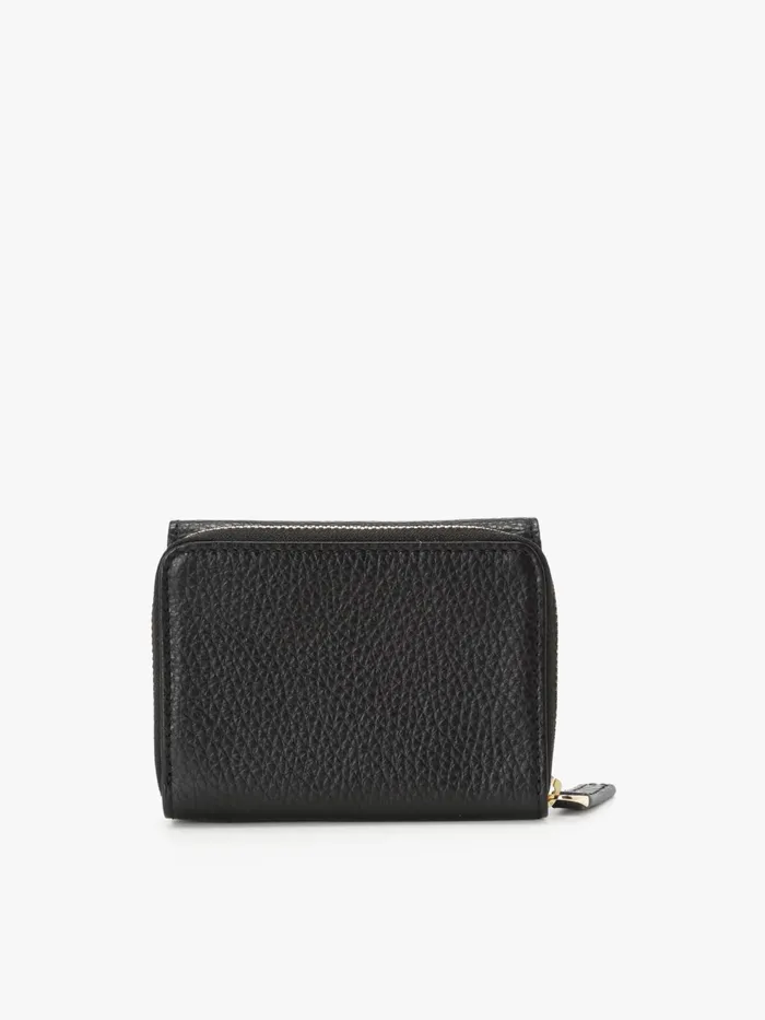 Women Agns B Small Leather Goods Black Smooth Leather 034b034 Logo Wallet