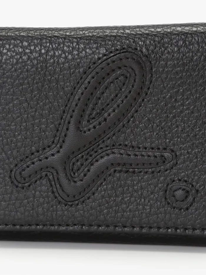 Women Agns B Small Leather Goods Black Smooth Leather 034b034 Logo Wallet