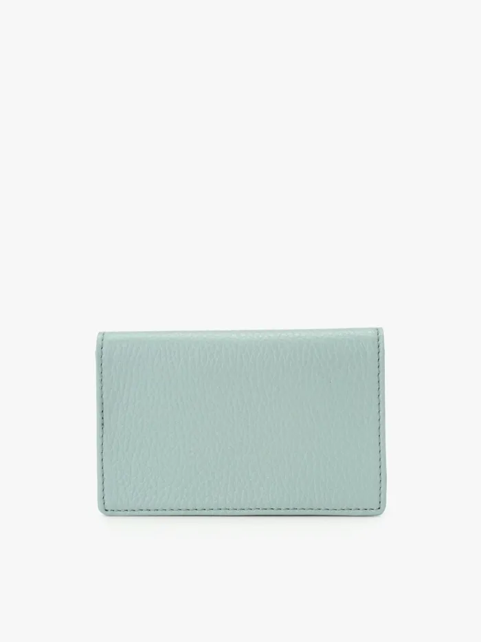 Women Agns B Small Leather Goods Blue Leather 034b034 Logo Cardholder