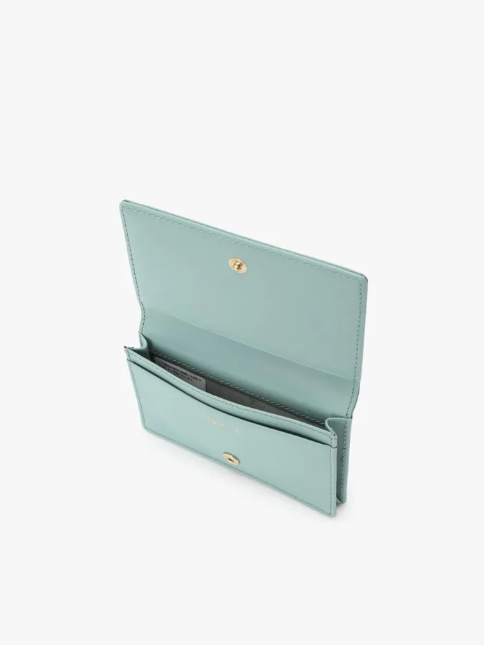 Women Agns B Small Leather Goods Blue Leather 034b034 Logo Cardholder