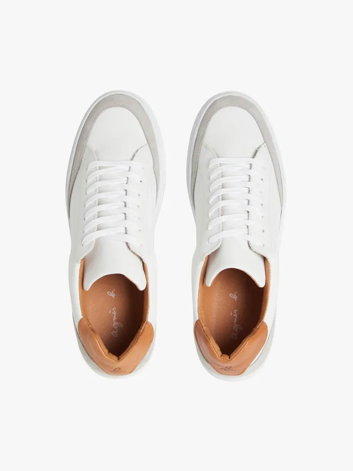 Women Agns B Sneakers White Leather Charlie Sneakers
