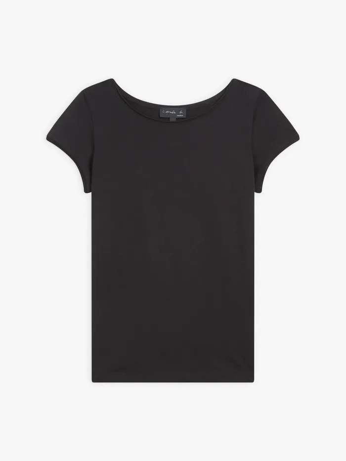 Women Agns B Tshirts and Tank Tops Black Cotton Jersey Australie Tshirt