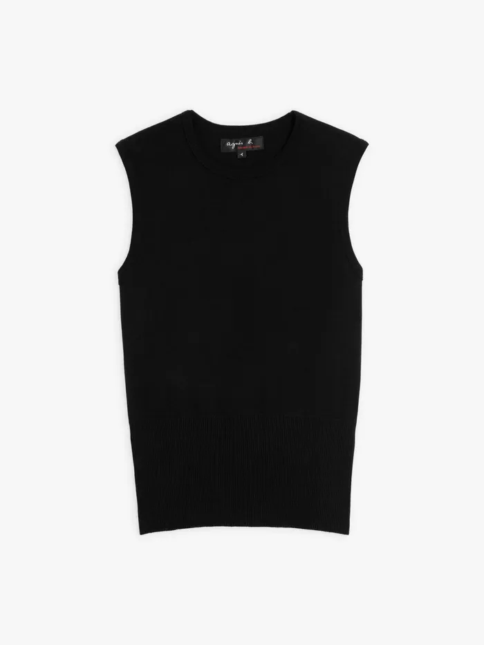 Women Agns B Tshirts and Tank Tops Black Cotton June Tank Top