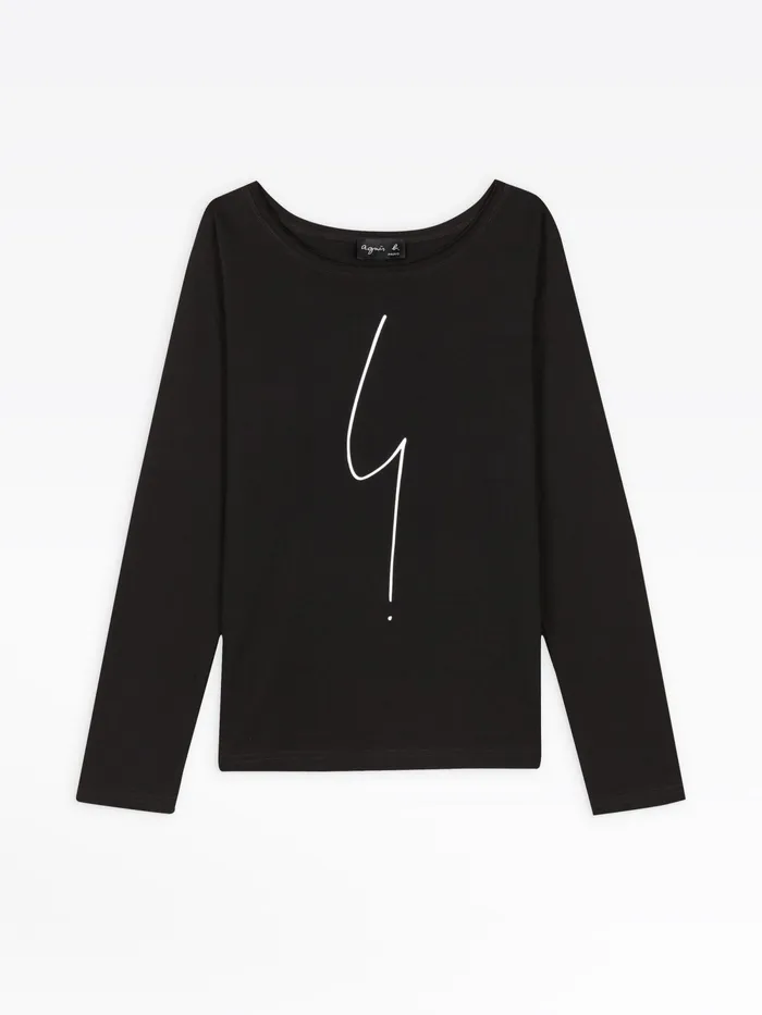Women Agns B Tshirts and Tank Tops Black Long Sleeves Australie 034irony034 Tshirt