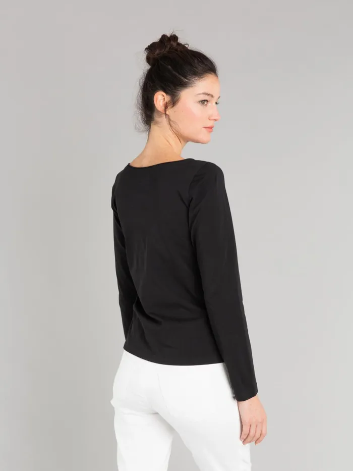 Women Agns B Tshirts and Tank Tops Black Long Sleeves Australie 034irony034 Tshirt